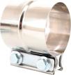 "totalflow 2.75"" tf-j59 304 stainless steel lap joint exhaust muffler clamp band-2.75 inch" 1 logo