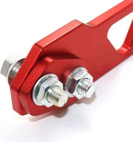 img 1 attached to Amazing AUTO (Red) Rear Tow Towing Hook Trailer Racing Trailer Hook Universal