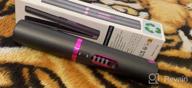 img 1 attached to 🔌 Cordless Hair Straightener (2022 New) - Mini Flat Iron for Wireless Hair Straightening, USB-C Rechargeable, Ceramic Plates, 4800mA Battery, Adjustable Temperature, Travel Size - Green review by Willie Ogunlana