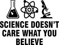 🔬 scientific indifference vinyl decal bumper wall laptop window sticker 5 логотип