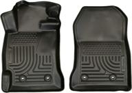 husky liners weatherbeater series front floor liners - black | model 18831 | 🏎️ compatible with scion fr-s 2013-2016, subaru brz 2013-2020 & toyota 86 2017-2020 | set of 2 logo