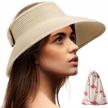 foldable sun visors for women - beach hat wide brim sun hat roll up straw hat logo