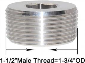 img 3 attached to Joywayus Stainless Steel Internal Hex Countersunk Thread Socket Pipe Plug 1-1/2"NPT Male