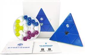 img 4 attached to GES+ Enhanced 60 Magnet Speed Magnetic Pyraminx Pyramid Puzzle Cube Stickerless Triangle