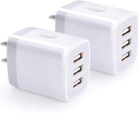 img 4 attached to 🔌 High-Speed USB Wall Charger: Hootek 2Pack 3-Port Plug, 3.1A Power Adapter for iPhone 13/12/11 Pro, Samsung Galaxy S22/S21, iPad