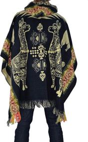 img 1 attached to 🧥 Authentic Otavalo Pattern Women's Coats, Jackets & Vests - Handcrafted from Ecuadorian Alpaca