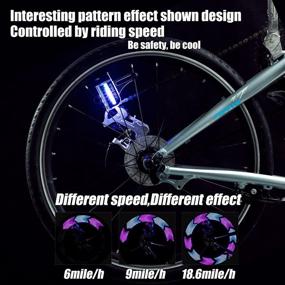 img 1 attached to Stay Safe And Stylish On Your Bike With DAWAY LED Wheel Lights - Waterproof And Fun Patterns Included!
