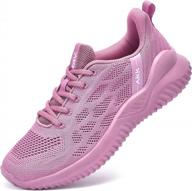 lightweight breathable running shoes: akk women's sneakers with memory foam for nurses, gym, jogging and tennis training logo