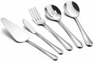haware 5-piece silverware serving set - elegant stainless steel cutlery for weddings and parties logo