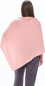 img 1 attached to Mariyaab Women'S 100% Cashmere Soft Travel Wrap Poncho Sweater