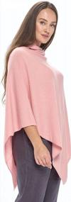 img 2 attached to Mariyaab Women'S 100% Cashmere Soft Travel Wrap Poncho Sweater