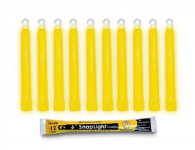 img 4 attached to Оставайтесь в безопасности в любое время с желтыми аварийными светящимися палочками Cyalume - упаковка из 10 6-дюймовых светящихся палочек SnapLight Survival для аварийных ситуаций и походов