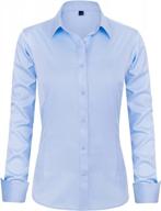 women's long sleeve dress shirts: j.ver wrinkle-free button down work blouse logo