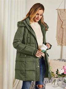 img 2 attached to Misassy Quilted Thickened Jackets Pockets Women's Clothing for Coats, Jackets & Vests