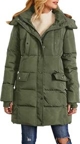 img 3 attached to Misassy Quilted Thickened Jackets Pockets Women's Clothing for Coats, Jackets & Vests