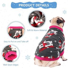 img 2 attached to 🐶 Colorful & Cozy: Winter Chihuahua Clothes for Pets - 8 Piece Valentine's Day Dog Sweaters & Pajamas