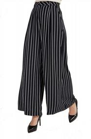 img 4 attached to Stylish And Comfortable Women'S High Waist Wide Leg Palazzo Pants - Regular Size