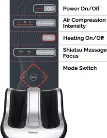 img 2 attached to TruMedic IS-6000 InstaShiatsu Heated Foot And Calf Massager - Relieves Tired, Aching Feet & Calves