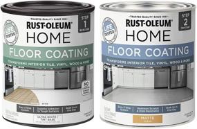 img 4 attached to Matte Ultra White Home Interior Floor Coating Kit By Rust-Oleum - 32 Fl Oz (Pack Of 2)