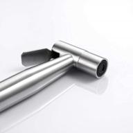 umirio bidet sprayer: hygienic shower attachment for toilet cloth diaper cleaning | stainless steel, brushed finish. logo