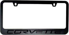 img 2 attached to 🖤 Stealth Blackout License Plate Frame for 2005-2013 C6 Corvette