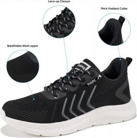 img 2 attached to Women'S Walking Shoes Fashion Sneakers Slip-On Comfort Lace Up Breathable Tennis Shoes Lightweight Casual Mesh Running Sneakers For Gym Travel