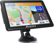 aonerex gps navigation for car: 9-inch high-definition touch screen, 8gb memory, lifetime map upgrade, voice turn instructions - 2022 logo