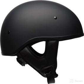 img 2 attached to 🔔 Bell Pit Boss Sport Unisex-Adult Half Street Helmet in Solid Matte Black, Large Size - D.O.T.-Certified