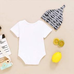 img 2 attached to Twin Boys Newborn Matching Outfit Set - "We Have Arrived" Bodysuits And Rompers