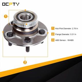 img 1 attached to Replace Faulty Rear Wheel Bearings With OCPTY'S 5-Lug ABS Hub Assembly For Chrysler, Dodge, And Plymouth Models