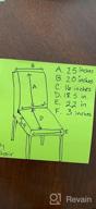 картинка 1 прикреплена к отзыву Набор чехлов на стулья для столовой из 6 предметов - эластичные съемные моющиеся чехлы из спандекса для кухонных стульев, банкетов/вечеринок/церемоний в отеле (черный и белый) от Ashlee Washington