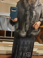 img 1 attached to Kelaixiang Faux Fox Fur Shawls Jackets Bridal Cape Coats Wraps Winter Scarves review by Leslie Harris