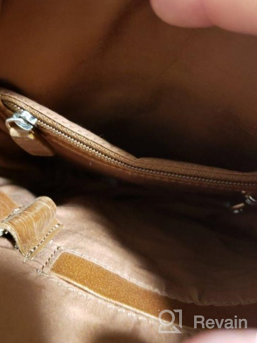 img 1 attached to Premium Full Grain Leather Messenger Bag: AULIV Cross Body Satchel For Travel And Office In Dark Tan review by Ruth Coleman