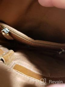 img 7 attached to Premium Full Grain Leather Messenger Bag: AULIV Cross Body Satchel For Travel And Office In Dark Tan