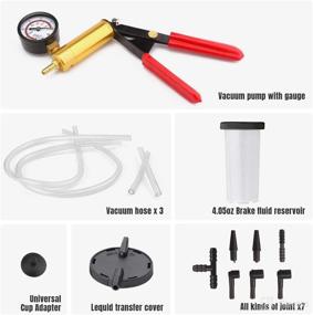 img 3 attached to 🔧 Efficient Thorstone Brake Bleeder Kit: Hand Held Vacuum Pump Tester with 16pcs Brake Clutch Bleeder Tool - Ideal for Car Kitchen Uses, One-Man Brake Bleeding System. Suitable for Bike, Motorcycle, Car, Truck