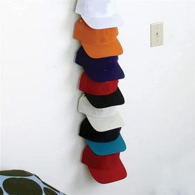 img 2 attached to 🧢 Maximize Closet Space with the Perfect Curve Cap Rack Pro System - Organize up to 30 Baseball Caps!