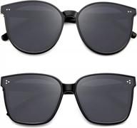 womens oversized sunglasses - kaliyadi classic retro shades with uv protection for a trendy look logo