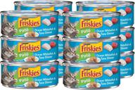 🐟 ocean whitefish tuna pate wet cat food - purina friskies, 5.5 oz cans (12-count) логотип