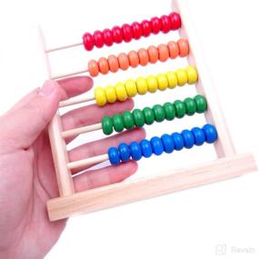 img 1 attached to 🧮 MAGIKON Miniature Counting Frame: A Must-Have for Learning Mathematics Abacus with 5 Rows