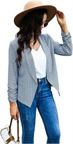 img 3 attached to Black Jacket Business Jackets Blazers Women's Clothing : Suiting & Blazers