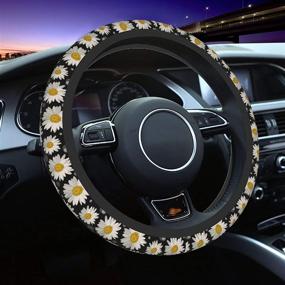 img 1 attached to BLUBLU Steering Wheel Neoprene Absorption Interior Accessories best: Steering Wheels & Accessories