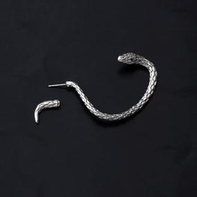 img 1 attached to Flexible Bendable Snake Necklace Jewelry Wrap Bangle Ring Earrings - KUIYAI