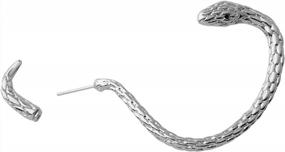 img 3 attached to Flexible Bendable Snake Necklace Jewelry Wrap Bangle Ring Earrings - KUIYAI