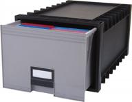organize your files with storex stx61106u01c archive storage box in black and gray - 1 per each logo