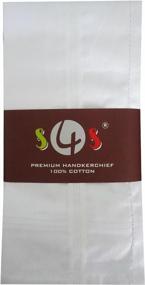 img 3 attached to S4S Cotton Premium Handkerchiefs: Essential Men's Accessories for Style and Versatility
