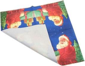 img 1 attached to 🎅 Christmas Party Napkins: Santa Claus Design, 6.5 x 6.5 Inches, 100 Pack