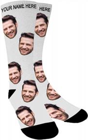 img 4 attached to Step Up Your Sock Game With Customizable Face Socks For Men And Women
