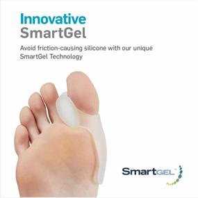 img 1 attached to NatraCure Gel Big Toe Bunion Guards & Toe Spreaders (2 Pieces) - Pain Relief For Crooked, Overlapping Toes, Pressure, Protector, Corrector, Shield, Spacer, Pad, Separator, Cushion - 1315-M CAT 2PK