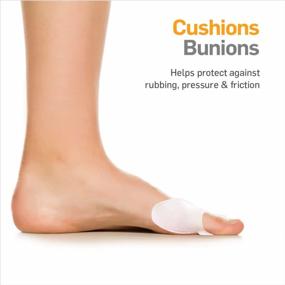 img 3 attached to NatraCure Gel Big Toe Bunion Guards & Toe Spreaders (2 Pieces) - Pain Relief For Crooked, Overlapping Toes, Pressure, Protector, Corrector, Shield, Spacer, Pad, Separator, Cushion - 1315-M CAT 2PK