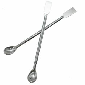 img 2 attached to 10-Pack Of Stainless Steel Lab Spoon Spatula With Dual Functionality For Sampling And Mixing In Laboratory Settings - TIHOOD